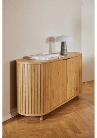 Скрин от дъбов декор в естествен цвят 160x80x45 cm Colima – Actona