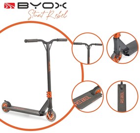 Byox  -  Тротинетка Stunt Rebel карбон