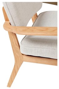Сив фотьойл със структура от дъбова дървесина Haze - Hübsch