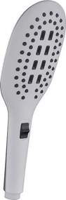 Подвижна душ глава 6372-2, бяла, 2 функции, 8.5х26.5см