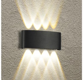 Brilagi - LED външна стенна лампа FLAREBOX LED/8W/230V черна IP65