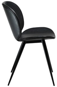 Черен кожен стол Cloud - DAN-FORM Denmark