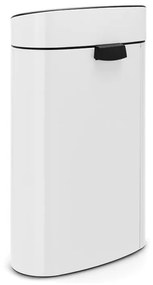 Бяло стоманено кошче за боклук, отваряне с докосване 40 l Touch Bin – Brabantia