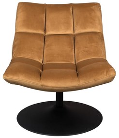 Кадифено кресло в цвят горчица Bar - Dutchbone