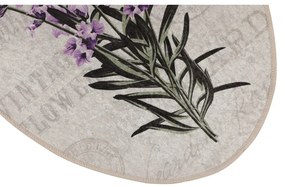 Лилави-бежови килими за баня в комплект от 3 бр. 60x100 cm Lavender – Foutastic