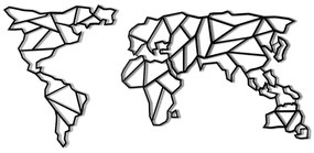 Метална декорация за стена Карта, 60 x 130 cm - Bystag