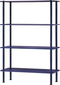 Син стелаж от декор от дъб 80x127x35 cm Teidi – noo.ma