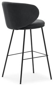 Тъмносиви бар столове в комплект от 2 бр. (височина на седалката 65 cm) Rush – Marckeric
