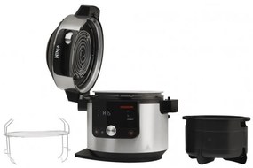 Мултикукър Ninja 12в1 OL650EU, 1460W, 7.5 л, SmartLid, Незалепващо покритие, Многофункционален, Инокс/черен