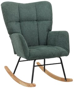 Зелено люлеещо се кресло Elza – Støraa
