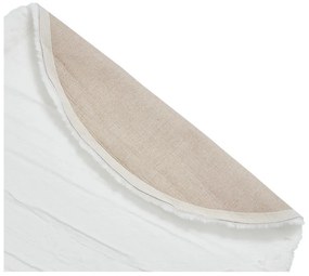 Бял килим , ⌀ 120 cm Teddy - Think Rugs