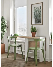 Сгъваема маса за хранене с плот от дъб 76x28 cm Papillon - TemaHome