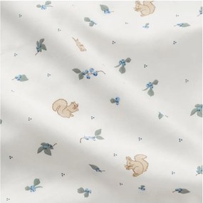 Кремаво детско спално бельо за детско креватче от органичен памук 100x140 cm Blueberries – Cam Cam Copenhagen