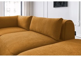 Ъглов диван в цвят горчица (променлив) Jeanne - Bobochic Paris