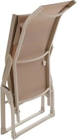 Сгъваем шезлонг Hesperide Decima, Алуминий - Маслина/Графит