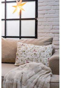 Бяло-бежово плетено одеяло 130x170 cm Chunky Marl Knit – Catherine Lansfield