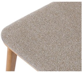 Трапезен стол в бежов и естествен цвят Livo – Unique Furniture