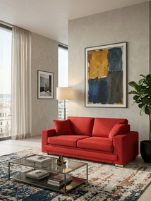 Диван Matrix двуместен-145φ 90β εκ.-Κόκκινο