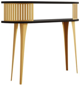 Конзолна маса Roenni Gold-Черен