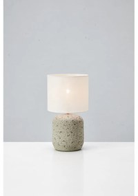 Сива настолна лампа с текстилен абажур (височина 33 cm) Montagna – Markslöjd
