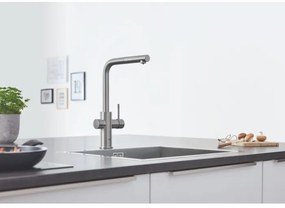 Кухненски кран със спирала Grohe Blue Home-Glossy Silver