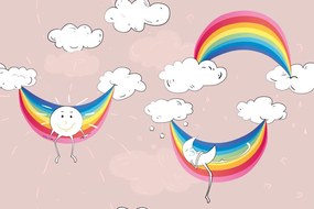 Самозалепващ тапет – Весела дъга