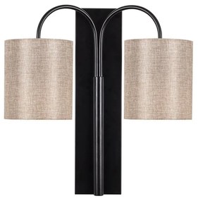 Черна метална стенна лампа Opviq lights Aristo - Opviq lights