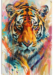 Картина на платно – Тигър с имитация на живопис