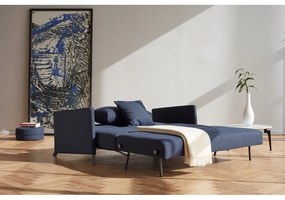 Тъмносин разтегателен диван Cuber с подлакътници Mixed Dance Blue, 100 x 174 cm Cubed - Innovation