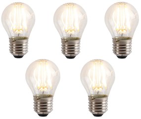 Комплект от 5 E27 3-степенни димируеми LED крушки P45 5W 700 lm 2700K