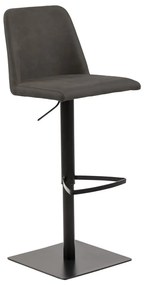 Антрацитен бар стол с регулируема височина (височина на седалката 78,5 cm) Avanja – Actona