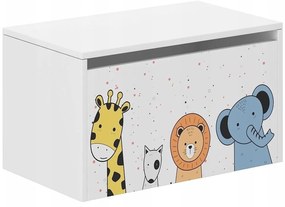 Детска кутия за съхранение с животни 40х40х69 см