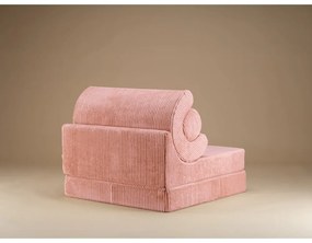 Розов детски стол от рипсено кадифе Flipster – Wigiwama