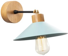 Стенна лампа в тюркоазен и естествен цвят ø 24 cm Manavgat – Opviq lights