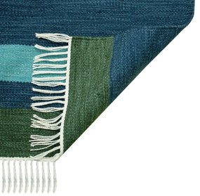 Тъмносин двустранен килим за открито, изработен от рециклирана пластмаса , 160 x 230 cm Marlin - Green Decore