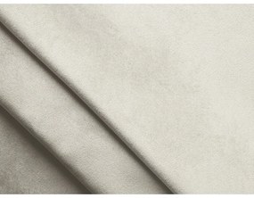 Бял кадифен модулен ъглов диван Lokua – Makamii