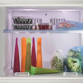 Комплект 3 форми за ледени близалки Lekue 1010240, 360 мл, -60°C / +220°C, Платинен силикон, Многоцветен