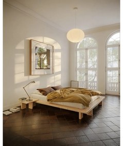 Кафяво нощно шкафче от масивен бор Japan – Karup Design