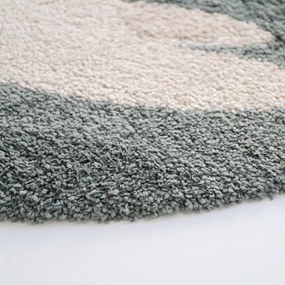 Светлозелен детски килим ø120 cm Bohemian Bird Aqua – Nattiot