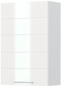 Висящ шкаф Hudson V9-60-1K-White - White glossy