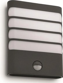 Philips 17274/93/16-LED Външно осветително тяло със сензор RACCOON LED/3W/230V IP44