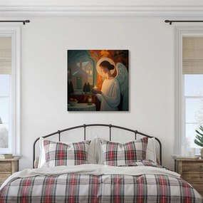 Картина на платно – Ангел със свещ