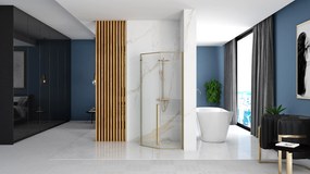 Душ кабина Rea DIAMOND 100x100 BRUSH GOLD