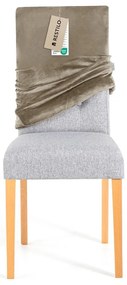 Сиво-бежово ластично покривало за стол 48 cm Sento – Restilo