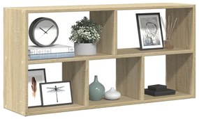 853274 vidaXL Стенен рафт, дъб сонома, 100x25x50 см, инженерно дърво