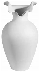 Керамична ваза, бяла, 41,5 x 23 см