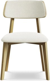 Кремав трапезен стол от масивна дървесина Niu – Makamii