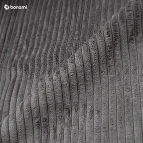 Тъмносив диван от велур 245 cm Nihad - Bobochic Paris