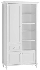 Детска етажерка за книги Sonata NIL,  Бяла, Височина 199 см