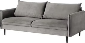 Сив кадифен диван 203 cm Juli – Ropez